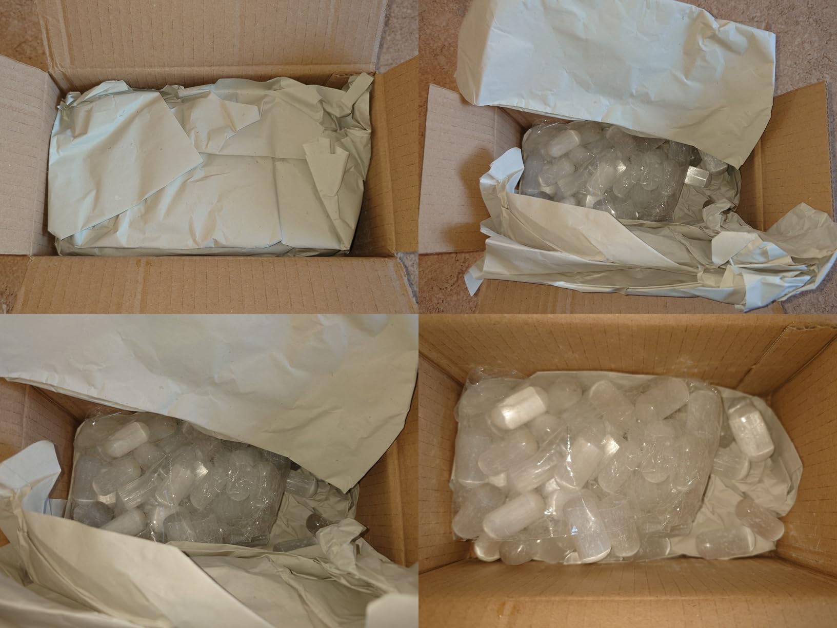 NKlaus HEALING CRYSTALS Selenit Trommelsteine weiß 1000 g