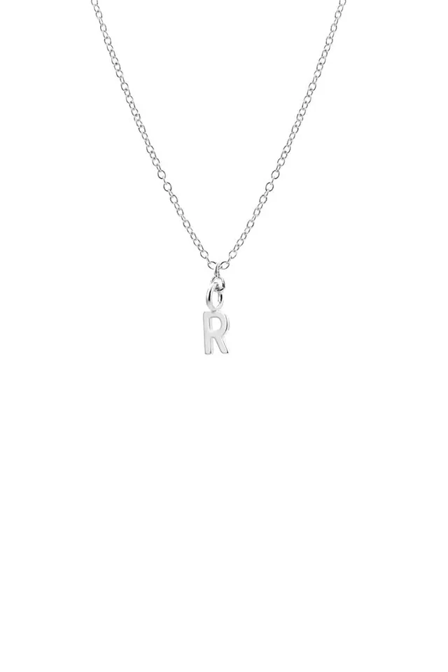 Joy by Corrine Smith Initial Halskette Silber Buchstabe R