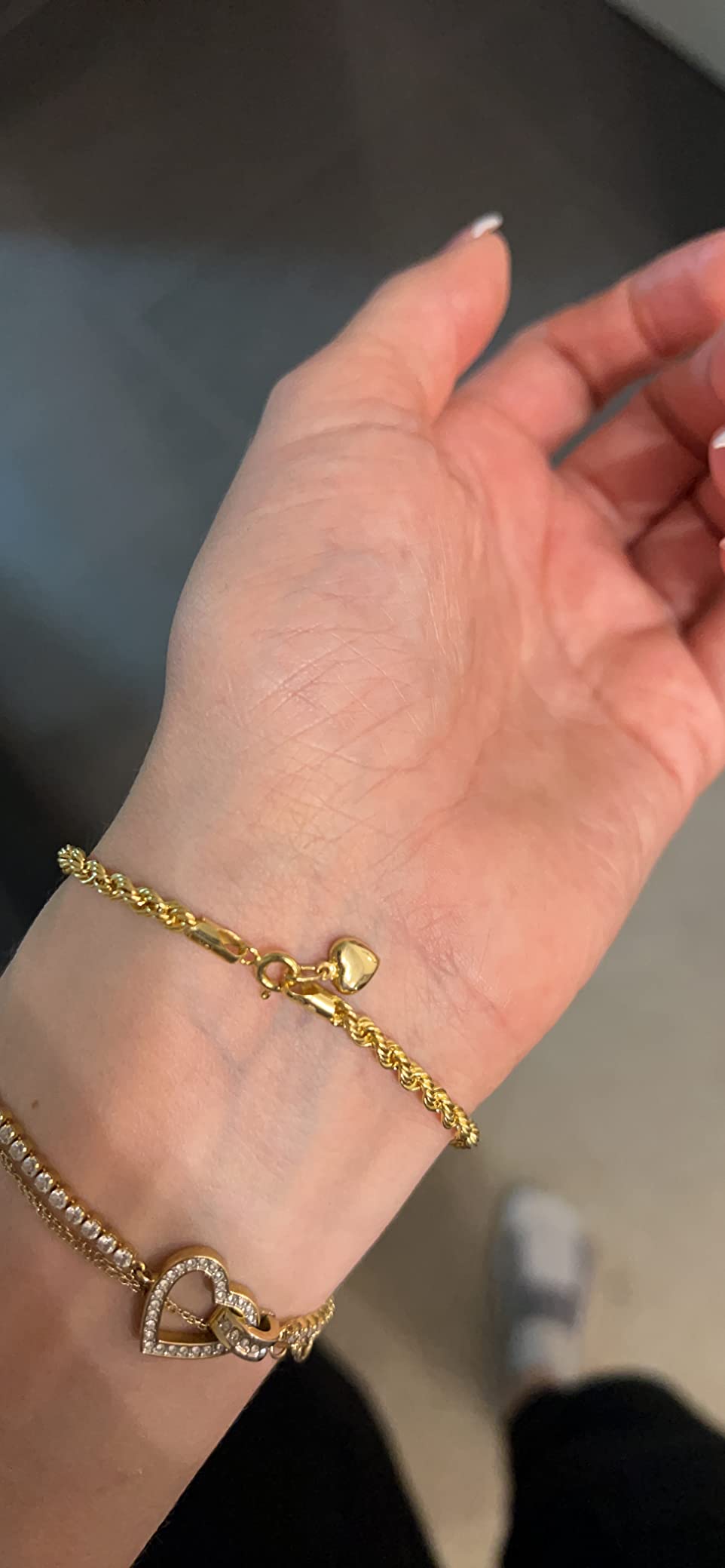 NKlaus Jewellery Herz Kettenanhänger Gold 750 6,5mm