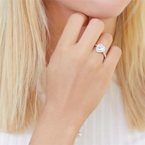 JEWLIX Herzring Silber Gr.56mm Zirkonia Sterlingsilber
