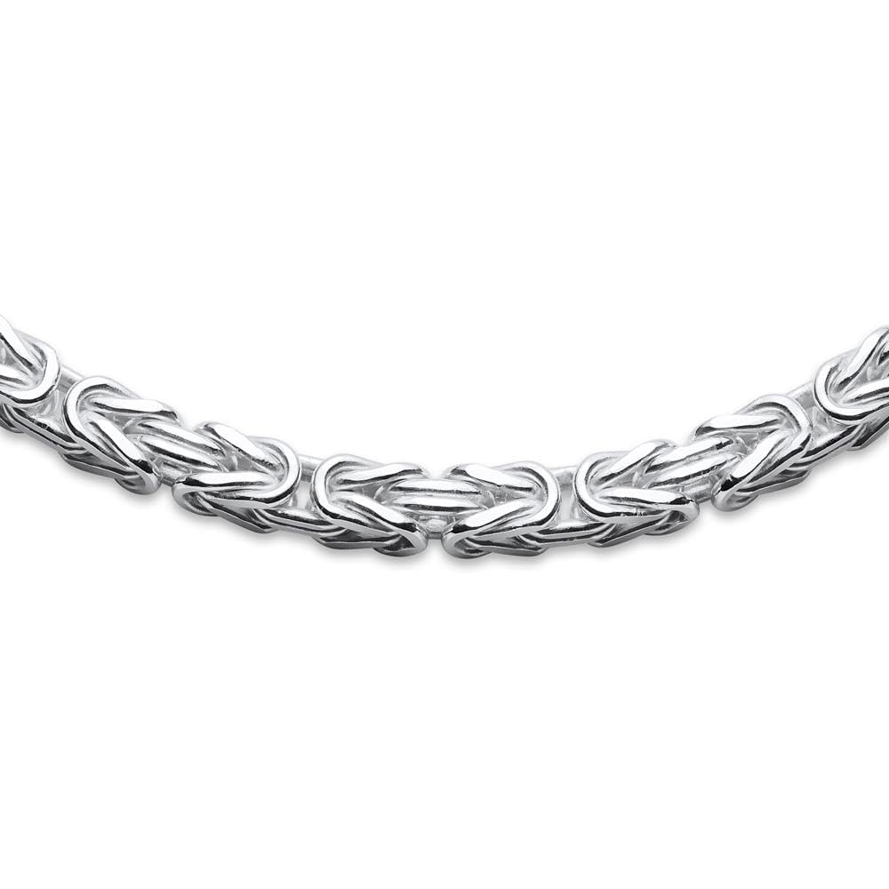JEWLIX Königskette 925er Silber 4,2mm Vierkant 45cm Herren