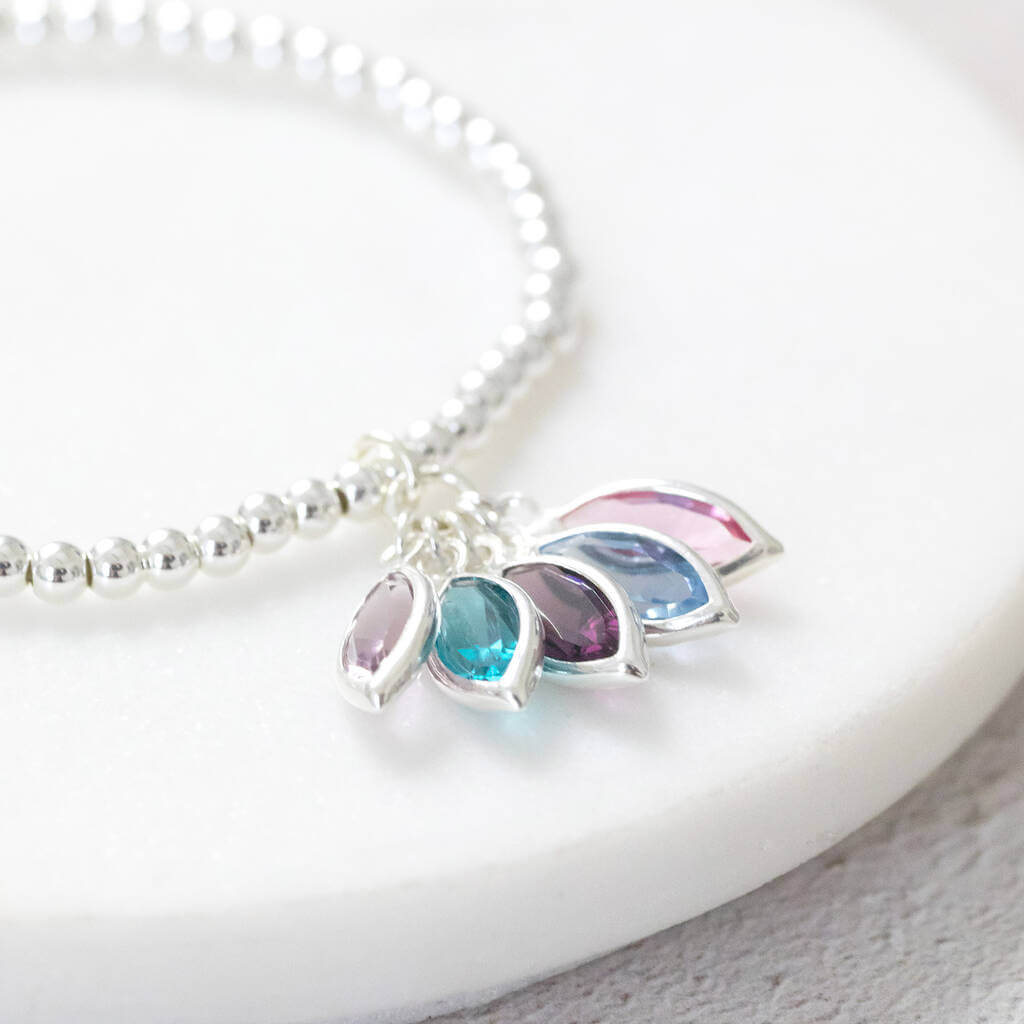 Joy by Corrine Smith Family Birthstone Armband Gold Swarovski