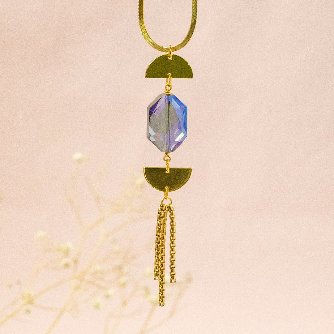 Joy by Corrine Smith Epsilon Halskette Gold Kristall Mond