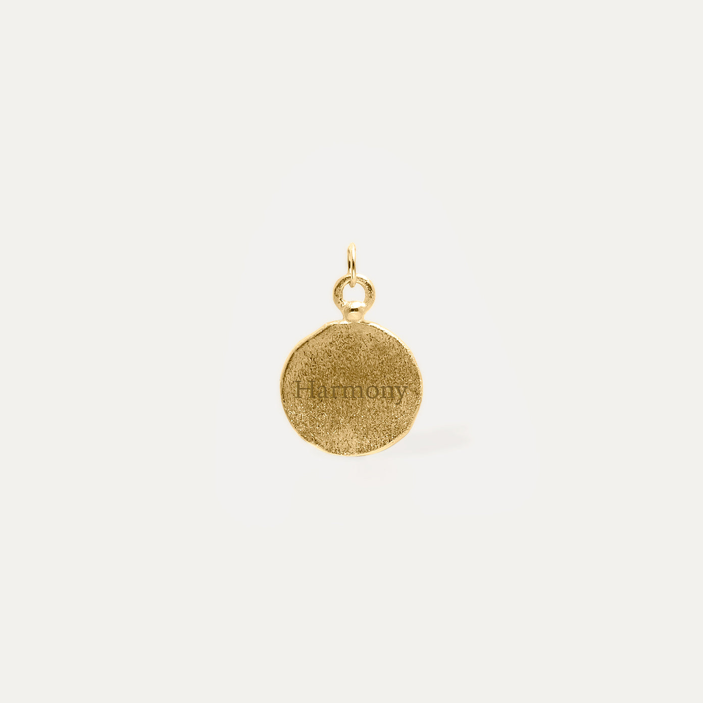 Stilnest Fluid Medallion Anhänger 585 Gold matt 14k