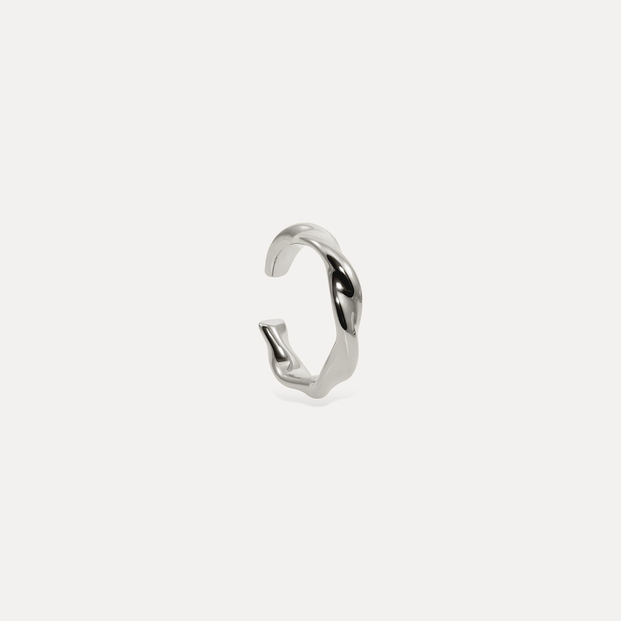 Stilnest Flux Ear Cuff Ohrringe 24k Gold Vermeil twisted