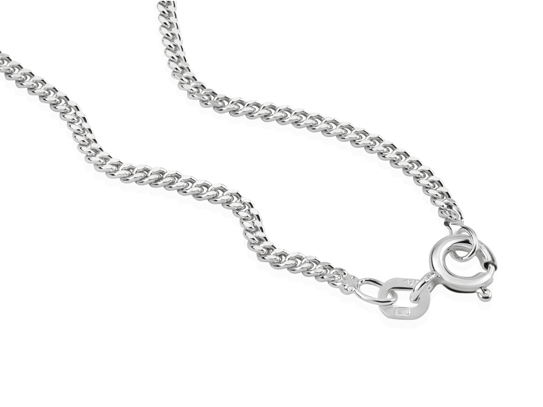 NKlaus JEWELLERY Panzerkette 925 Silber 60cm 2,1mm