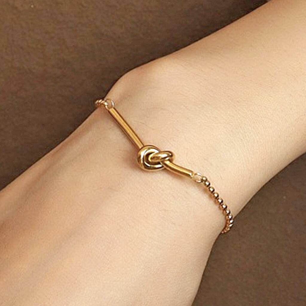 Joy by Corrine Smith Knot Armband Freundschaft Gold