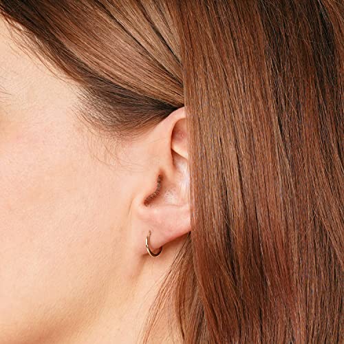 trendor Ohrringe Creolen Gold 333 11mm 1,3mm Damen
