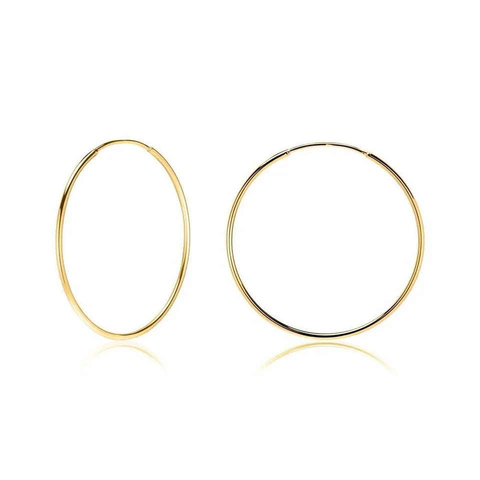 JEWLIX Ohrstecker Creolen Sterlingsilber Ohrstecker vergoldet Damen