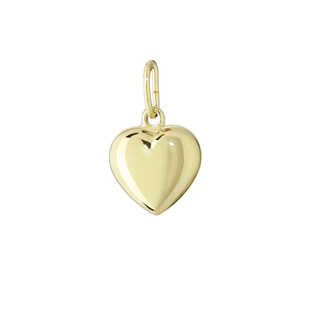 NKlaus JEWELLERY Herz Kettenanhänger 333 Gelbgold 8,6x8,3 mm
