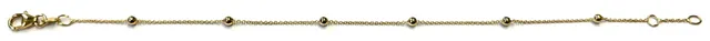 Eugen Rühle Kugelkette 2,5 mm Halskette Gelbgold 45 cm