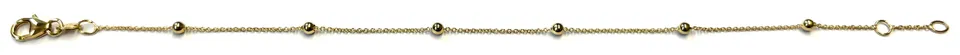 Eugen Rühle Kugelkette 2,5 mm Halskette Gelbgold 45 cm