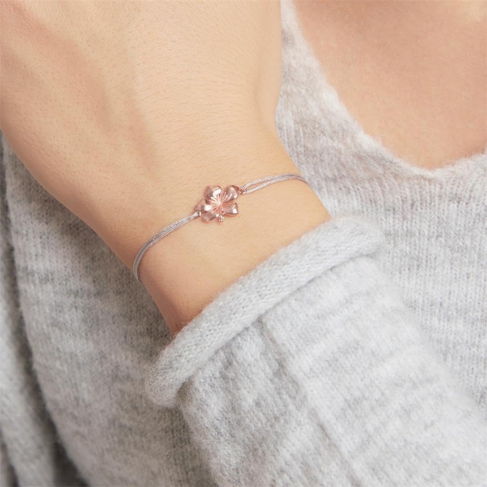 JEWLIX TXB0139-R ID-Armband Textil Hibiskus Rosé