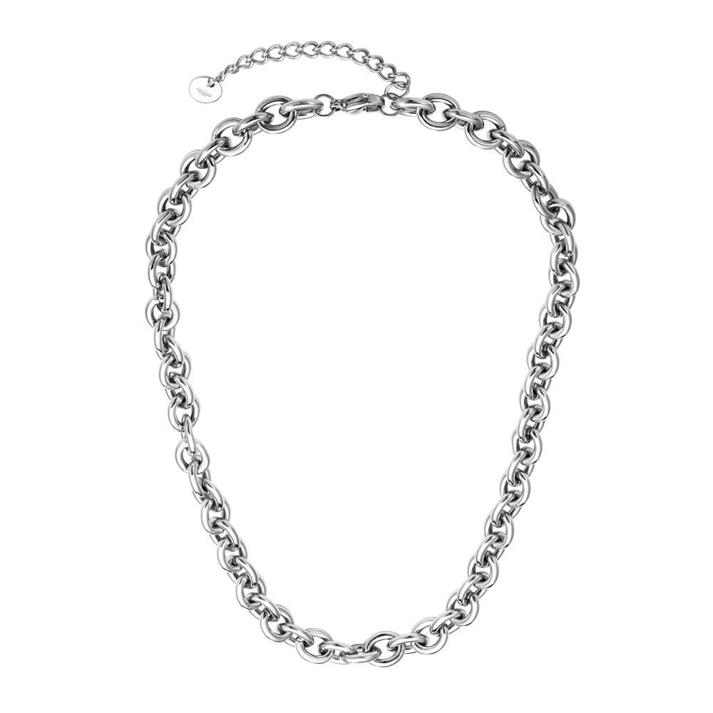 JEWLIX Ketten mit Anhänger Gliederkette Damen Edelstahl