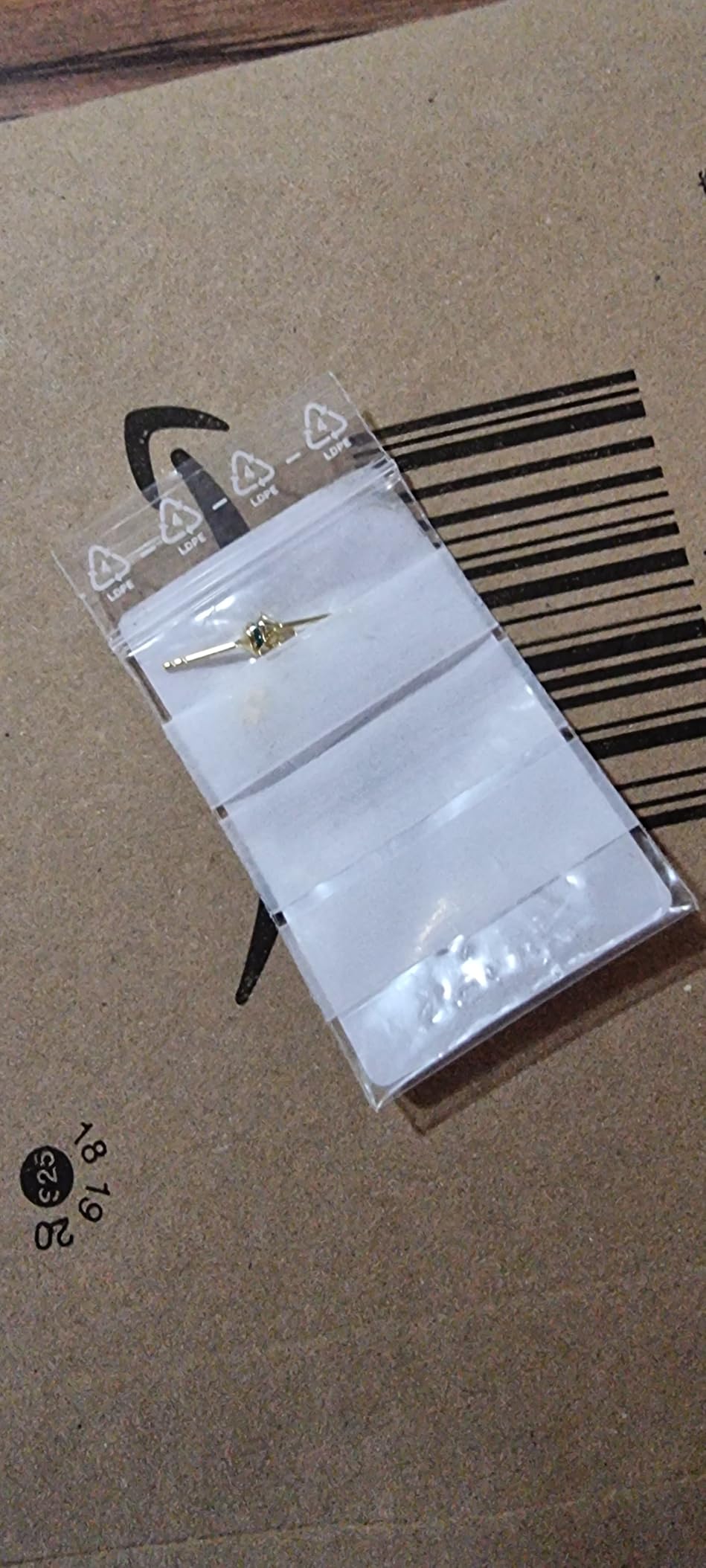 NKlaus Zirkonia Ohrstecker 333 Gelbgold 4mm blau