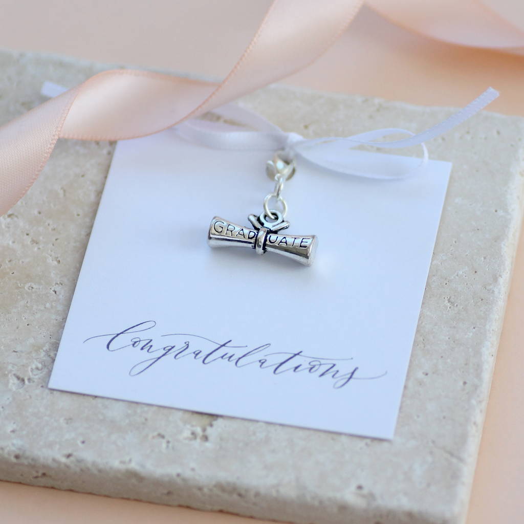 Joy by Corrine Smith Graduation Charm Anhänger Silber
