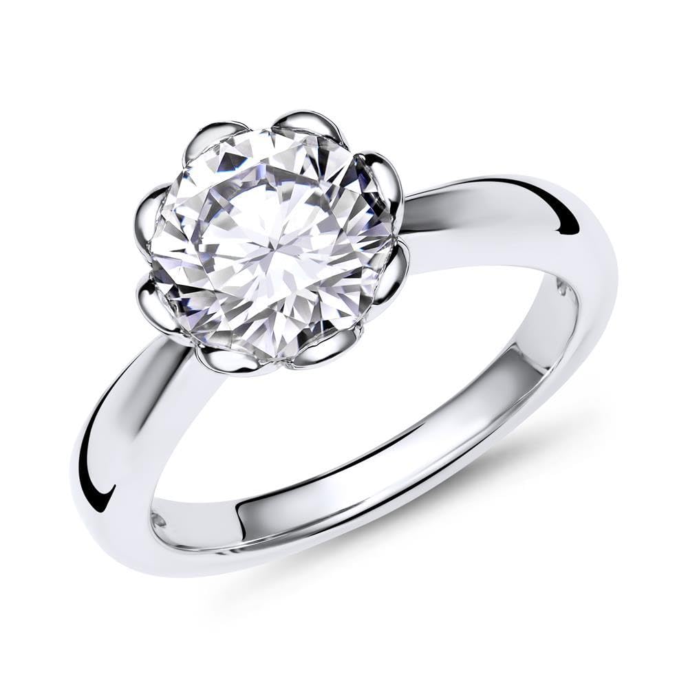 JEWLIX Verlobungsring 925 Silber Zirkonia Größe 56