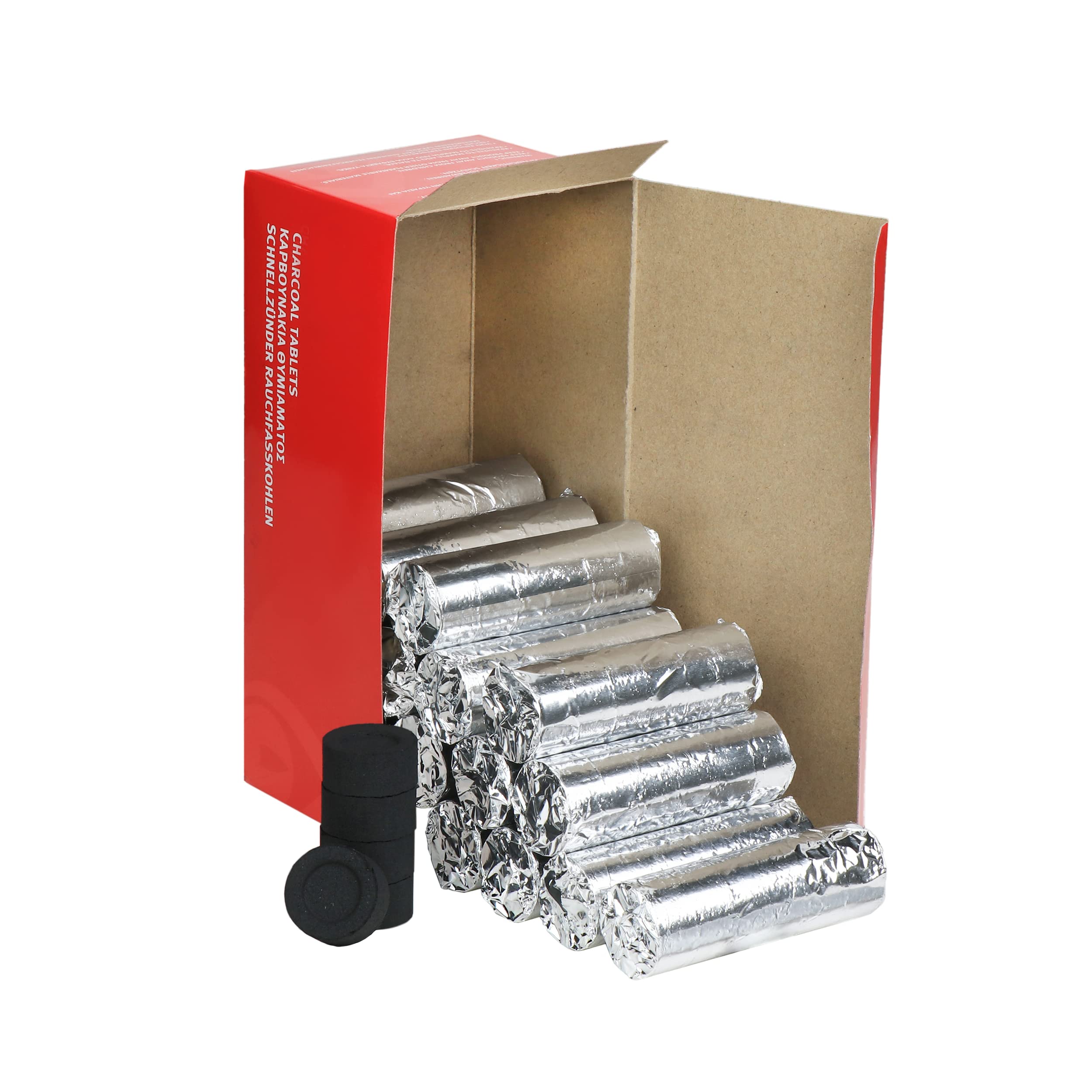 NKlaus HOME SCENTS Räucherkohle 27mm 60 Stück 10 Rollen