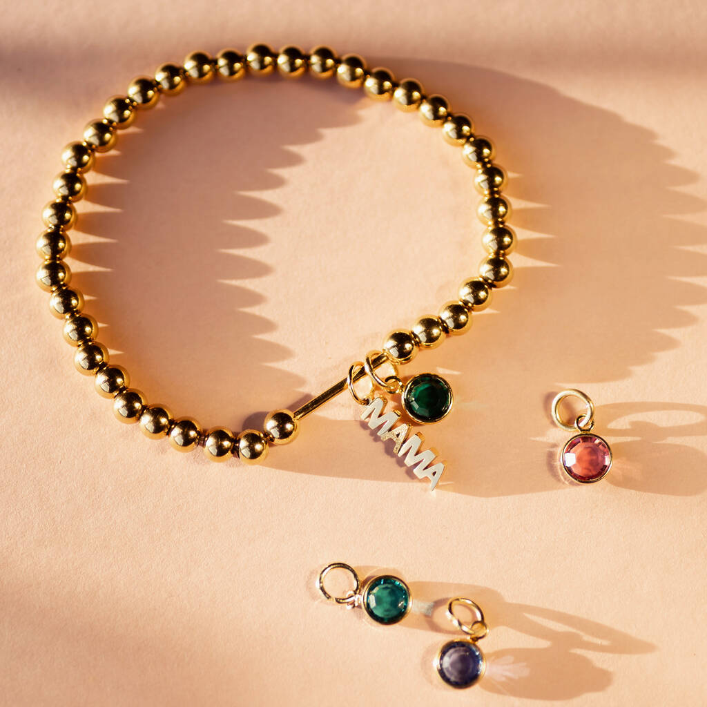 Joy by Corrine Smith Mama Armband Gold Geburtsstein Kristall