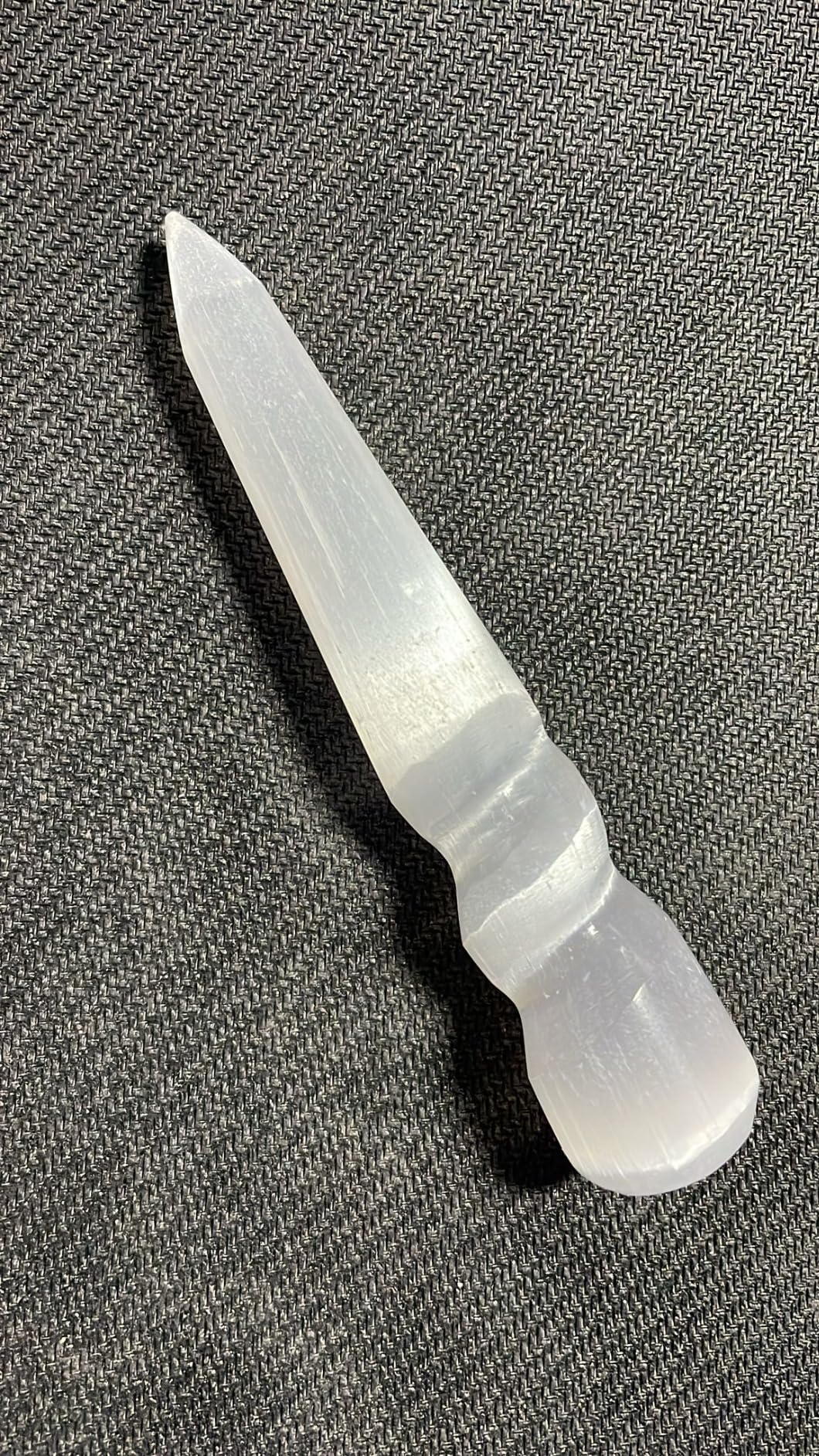 NKlaus Healing Crystals Selenit Obelisk Turm 10 cm Spiral 47 g