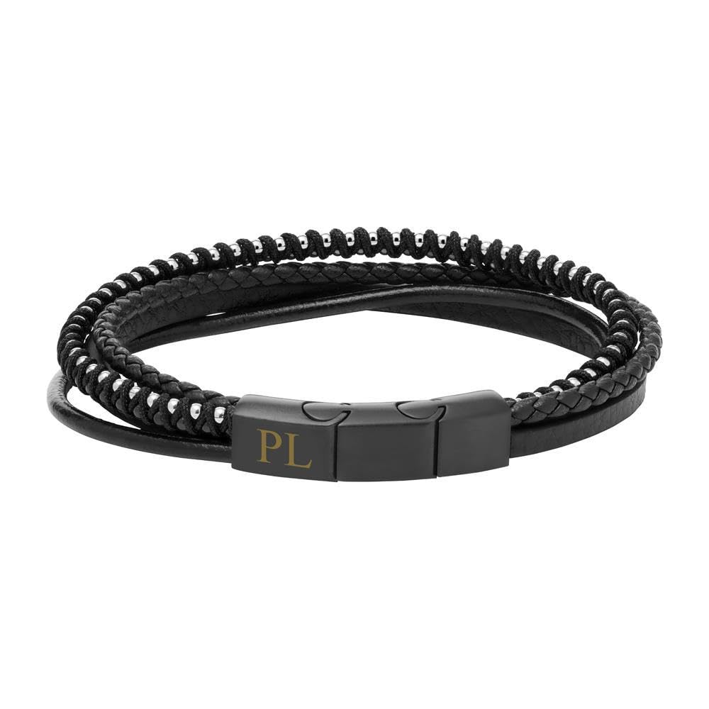 JEWLIX ID-Armband mehrreihig Kunstleder Gravur