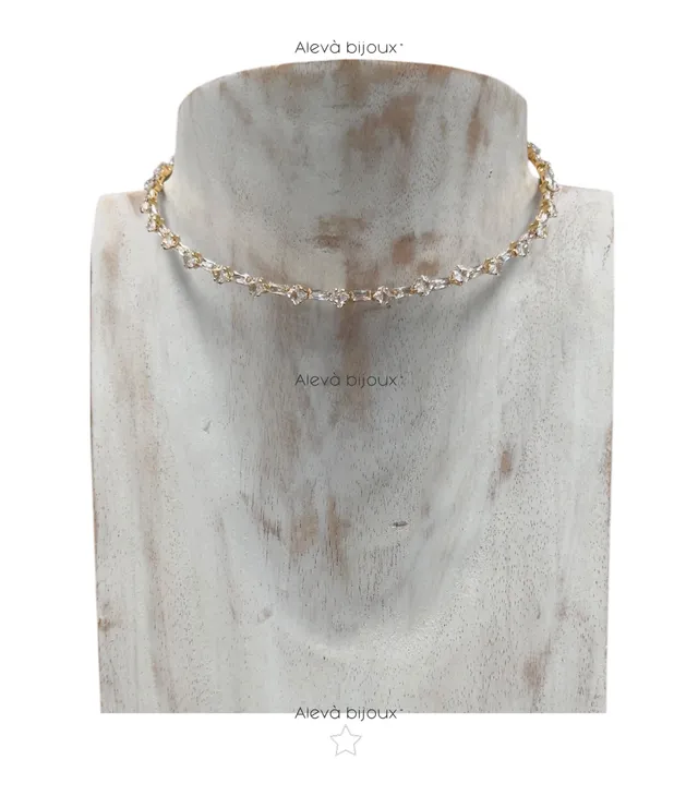 Alevá Bijoux Fanny Choker Halskette Collarino Gold