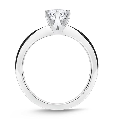 JEWLIX VR0123 Verlobungsring Silber 56mm 5mm Zirkonia