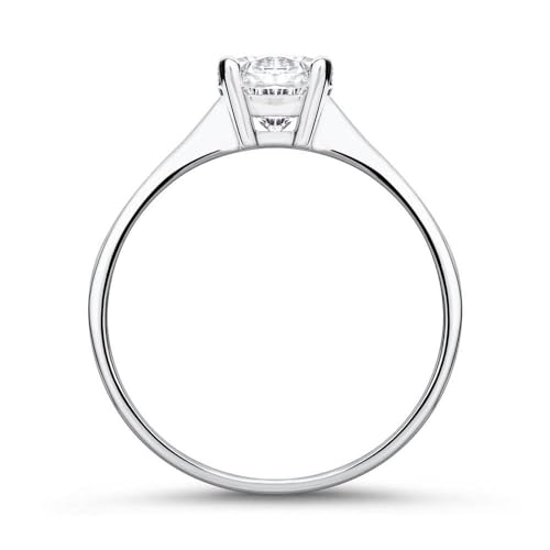 JEWLIX Verlobungsring Weißgold 375 Gr. 54 Zirkonia