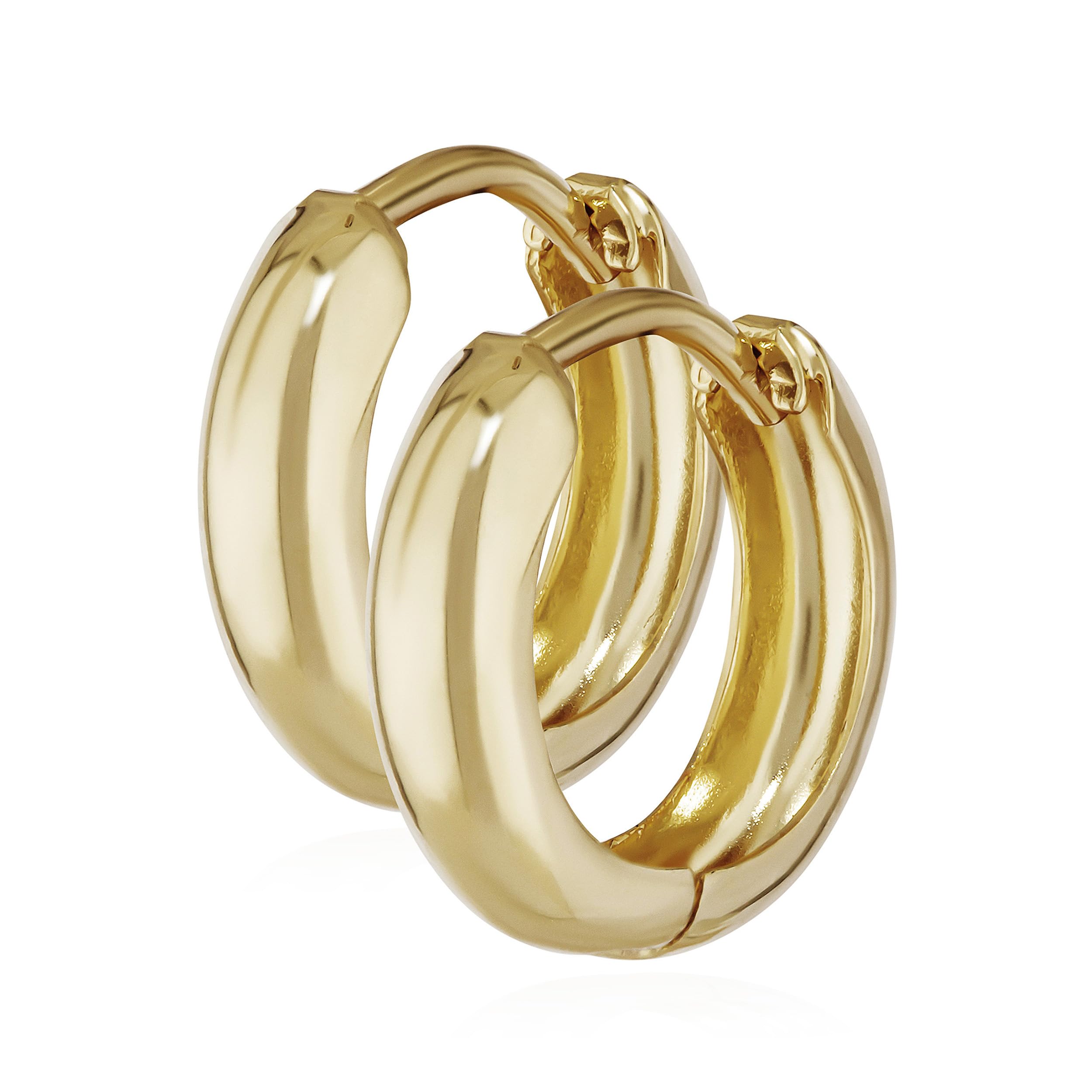 NKlaus JEWELLERY Klappcreolen 333 Gelbgold 12,2mm 1 Paar
