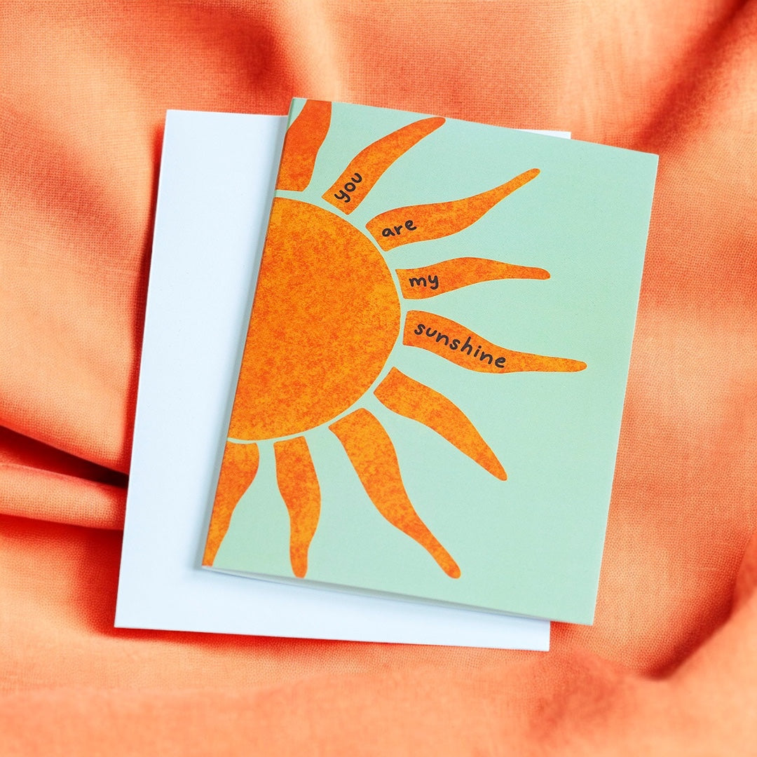 Joy by Corrine Smith Sunshine Grusskarte Orange Sonne A6