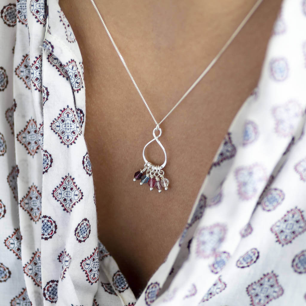 Joy by Corrine Smith Family Eternity Halskette Silber Swarovski