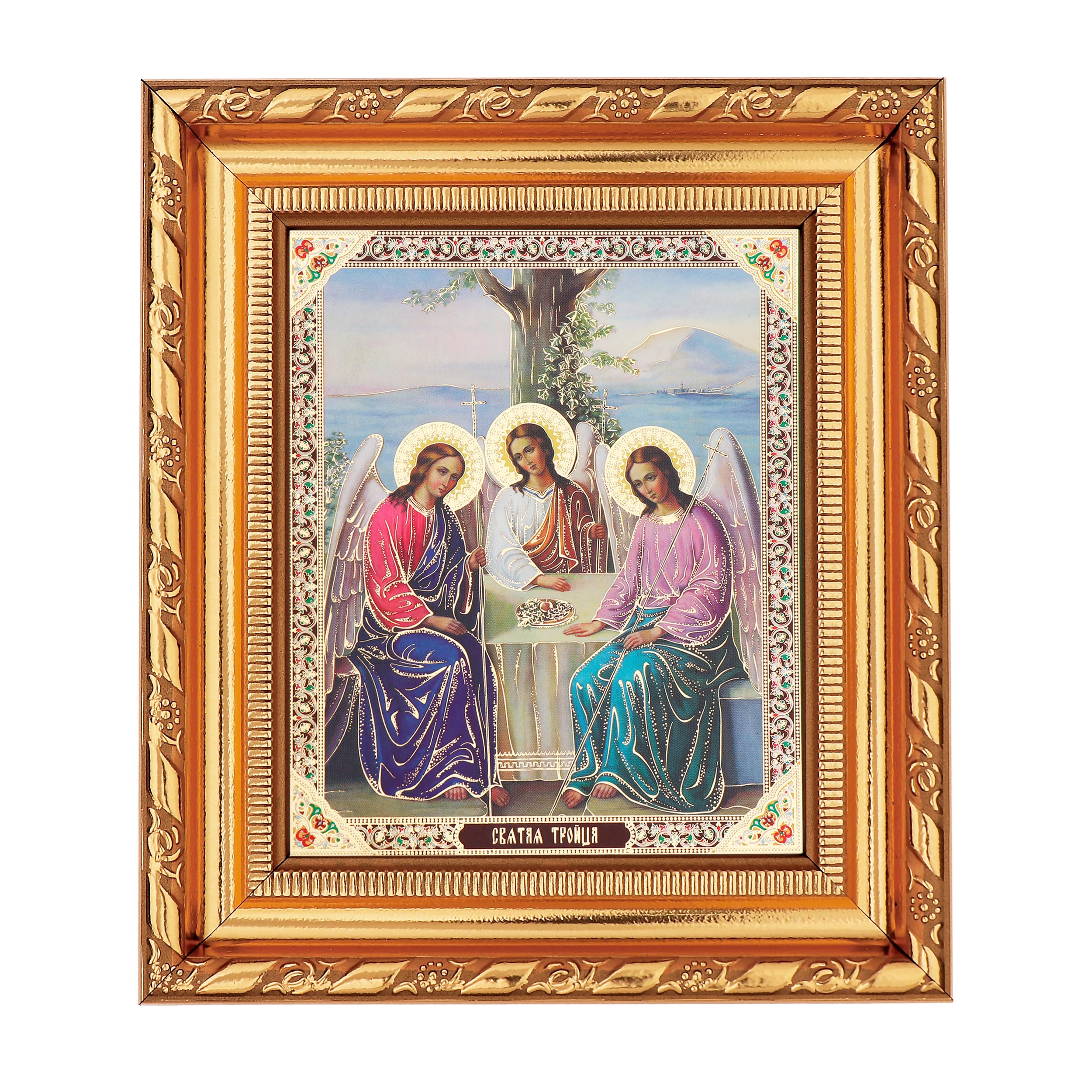 NKlaus RELIGIOUS ICONS Ikone Heilige Dreifaltigkeit 14x16cm