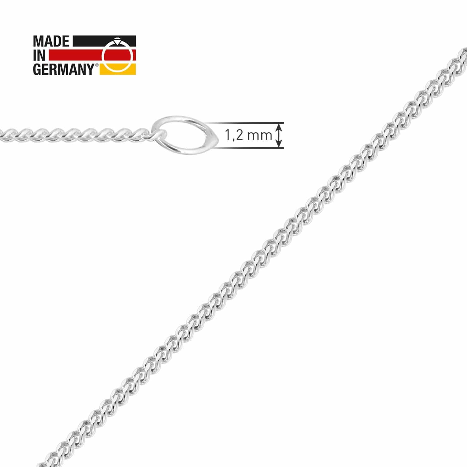 trendor 28940 Panzerkette Halskette Silber 50 cm 1,2 mm