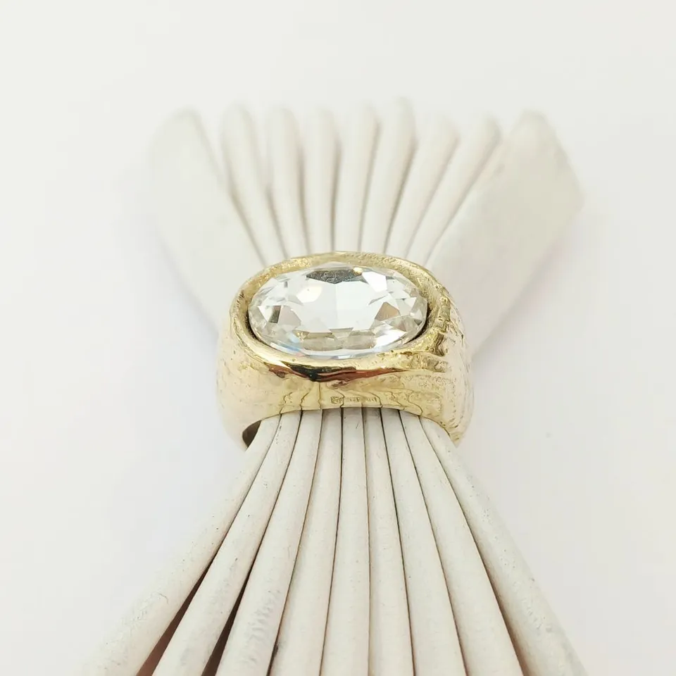 Alevá Bijoux Montecarlo Ring Kristall Bronze verstellbar