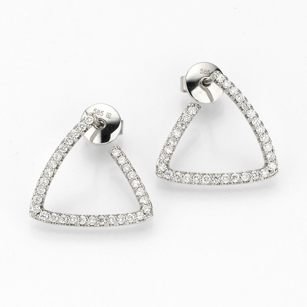 Eugen Rühle Ohrschmuck Ohrstecker 0,50ct Diamant 590 Weißgold