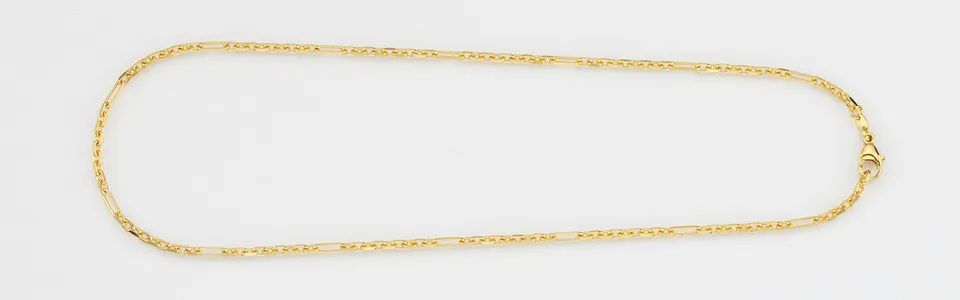 Eugen Rühle Figaroketten Figaroankerkette 2,6mm Gold Karabiner