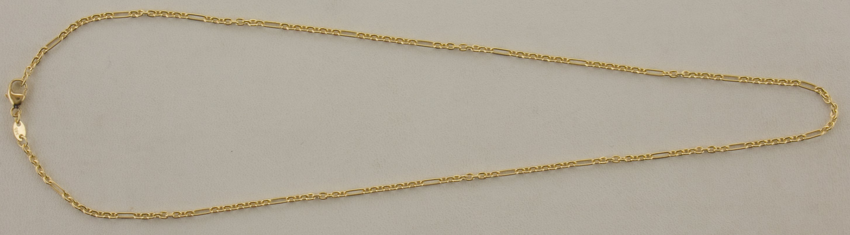 Eugen Rühle Figaroankerkette rund 1,9mm Halskette 585 Gelbgold