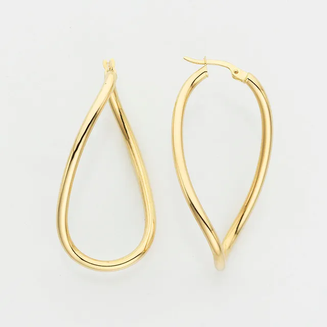 Eugen Rühle Ohrschmuck 80.3631 Creolen Gelbgold oval 40x25mm