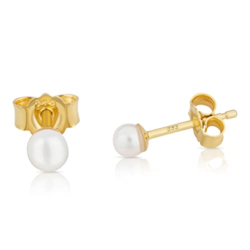 NKlaus Jewellery Perlen Ohrstecker 333 Gelbgold 8,5mm