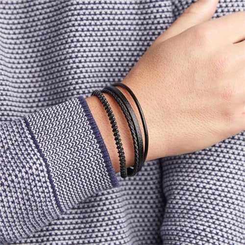 JEWLIX ID-Armband mehrreihig Kunstleder Gravur