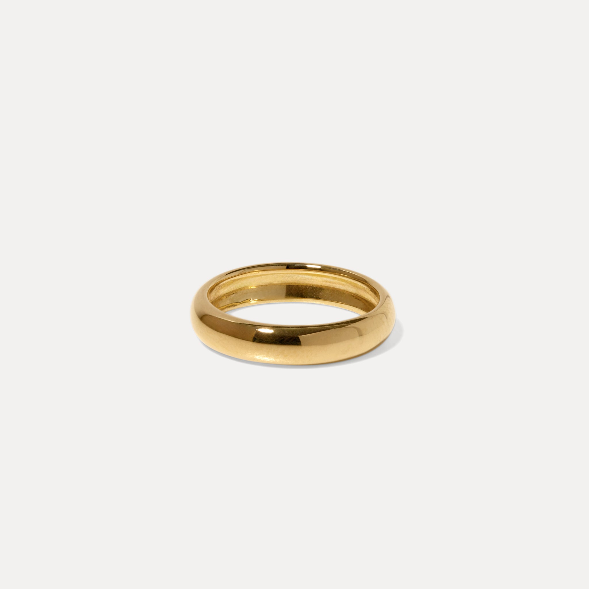Stilnest Mom Band Ring Gold Vermeil Größe 52 klassisch