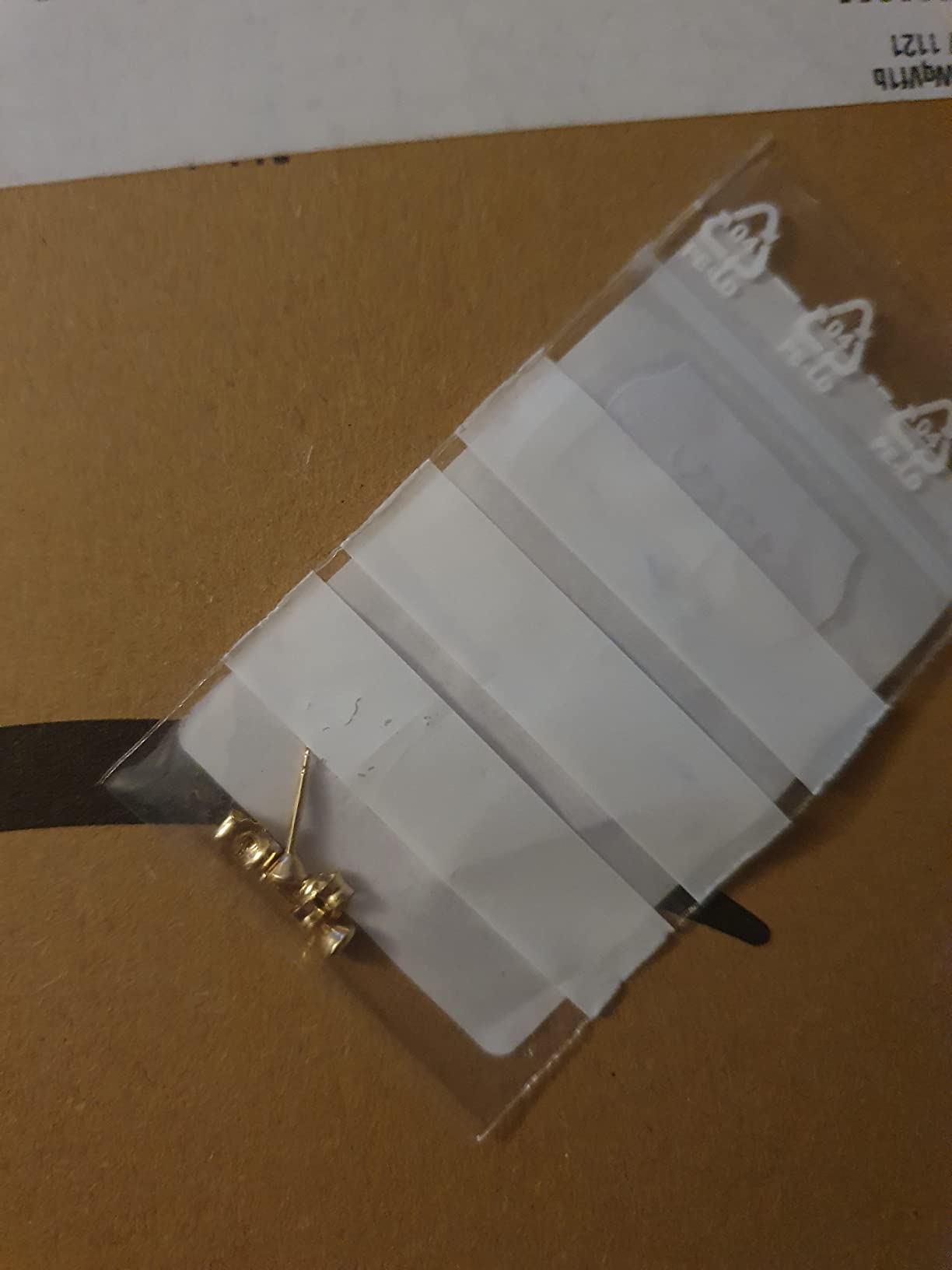 NKlaus Ohrstecker 585 Gelbgold Zirkonia 4,0mm