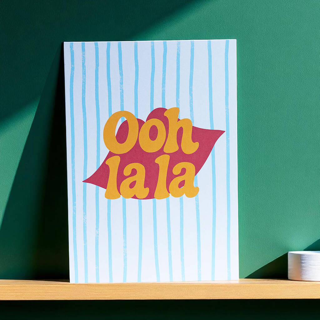 Joy by Corrine Smith Ooh La La Retro Kunstdruck A5