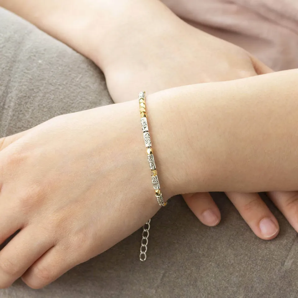 Joy by Corrine Smith Bracelets Morse Code Luck Armband Silber