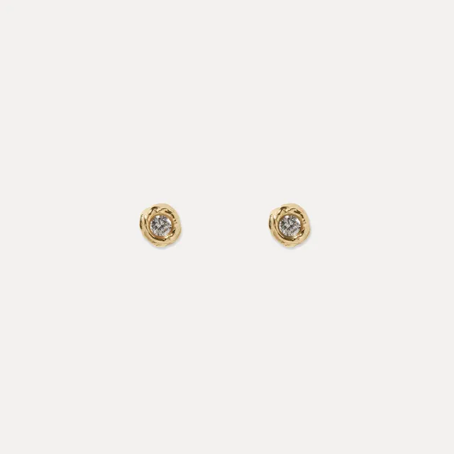 Stilnest Mater Diamant Ohrstecker 585 Gold 14k Massivgold