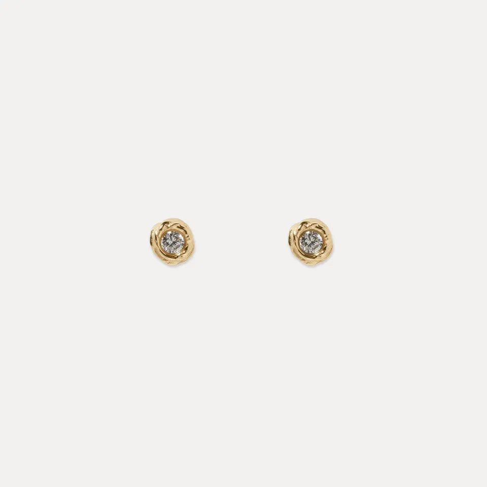 Stilnest Mater Diamant Ohrstecker 585 Gold 14k Massivgold
