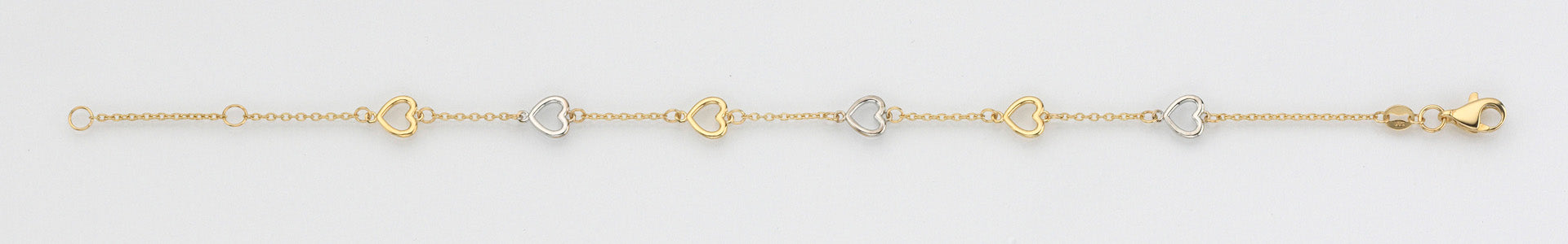 Eugen Rühle 37.3631.471-160 Armband 6mm 585 Gold Herzen