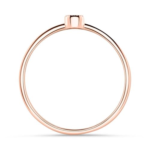 JEWLIX Damenring Silber 925 rosévergoldet Zirkonia 54