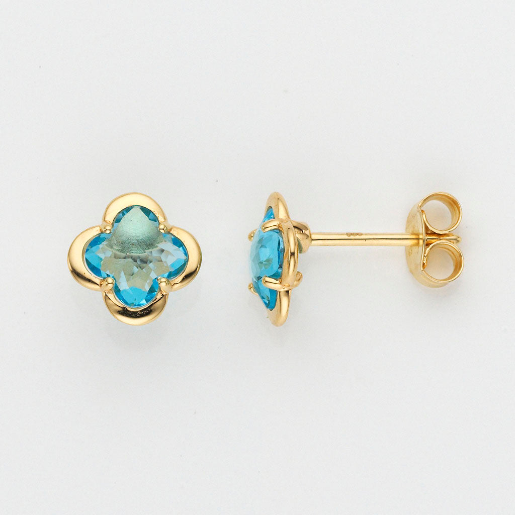 Eugen Rühle Ohrschmuck 80.4900 Ohrstecker 8,6mm Topas Gelbgold