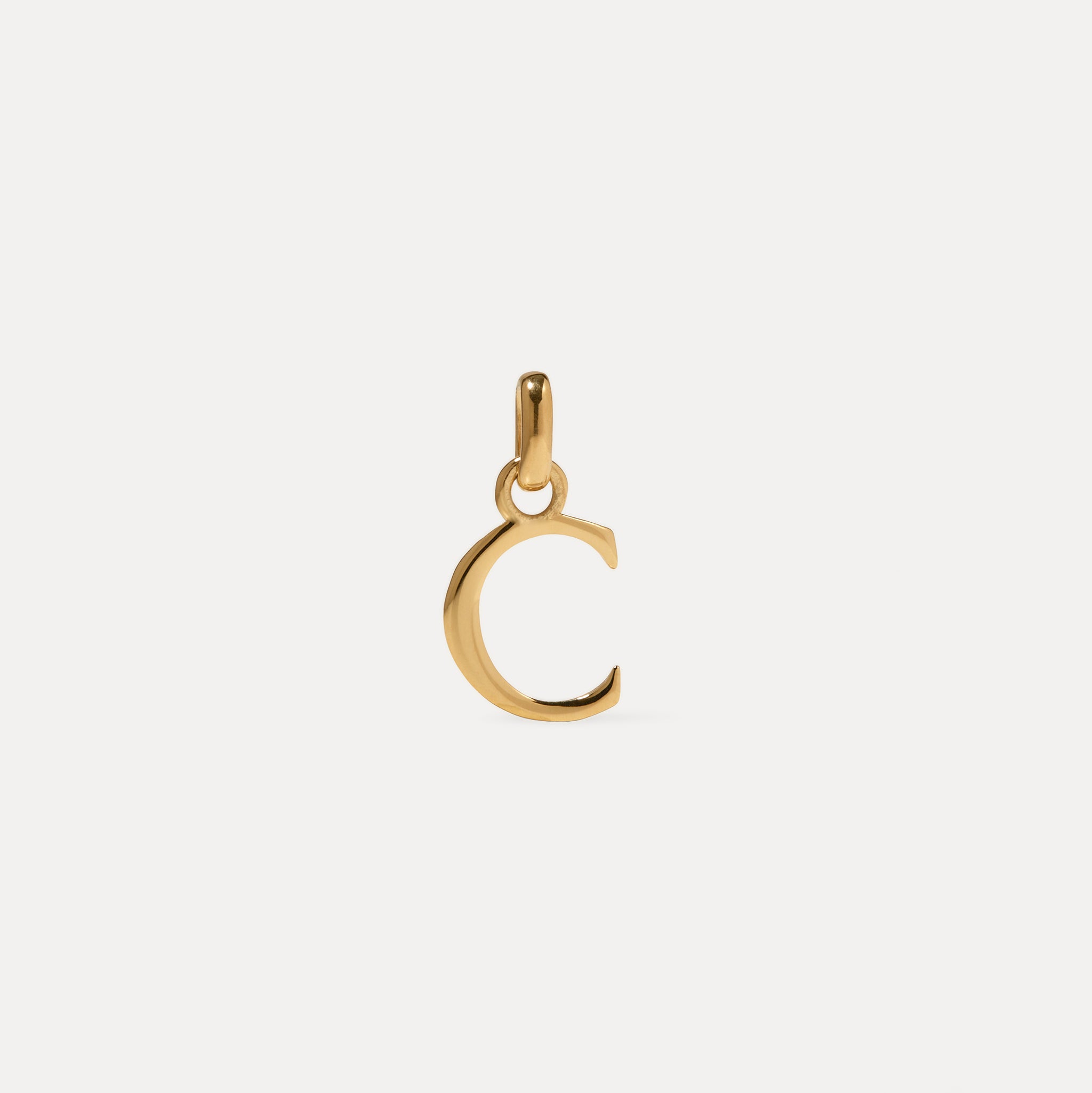 Stilnest Initial Anhänger 24k Gold Vermeil A